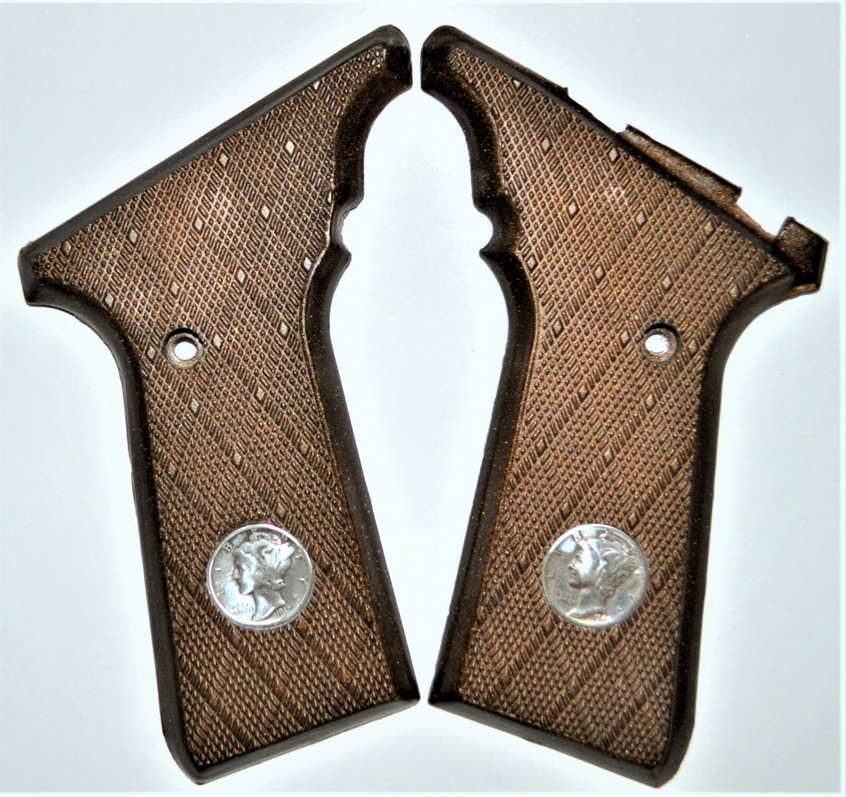 Browning Buckmark UFX Pistol Grips dark brown plastic with mercury