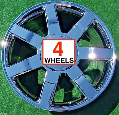 4 Cadillac Escalade 22 inch Wheels Chrome OEM Factory GM style ESV EXT 2007-2014