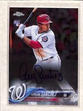 2018 Topps Chrome #RA-ASA Adrian Sanchez RC AUTO NM