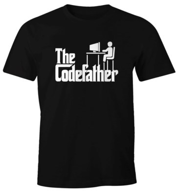 Herren T-Shirt The Codefather Programmierer IT Informatiker Coder Geschenk