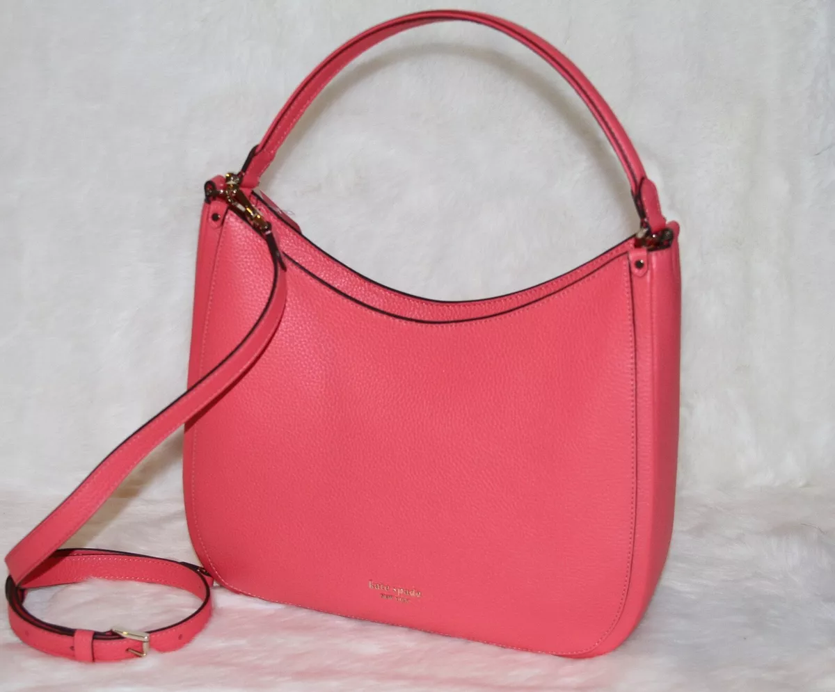 Kate Spade Roulette Large Hobo Bag Crossbody Leather Shoulder Purse Handbag