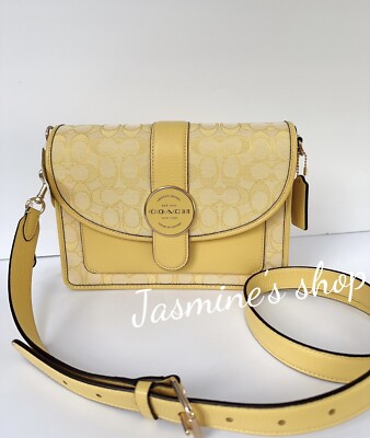 NWT COACH Lonnie Crossbody In Signature Jacquard C8307 $398 