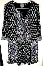 Anthropologie Vanessa Virginia Boho Mini Dress XS Embroidered Kaleidoscope