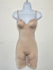 NWD SPANX Women's M Suit Your Fancy Strapless Cupped Mid-Thigh Bodysuit 10156R