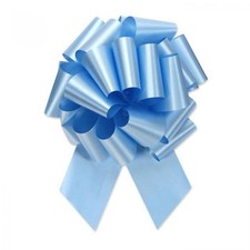 50Pcs- 5.5"D Pullbow Light Blue Ribbon