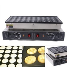 50 pcs Commercial Electric Mini Dutch Pancake Maker Waffle Baker Nonstick 110V