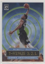 2019 Donruss Optic T-Minus 3 2 1 Lime Green Prizm Giannis Antetokounmpo #8 00zd