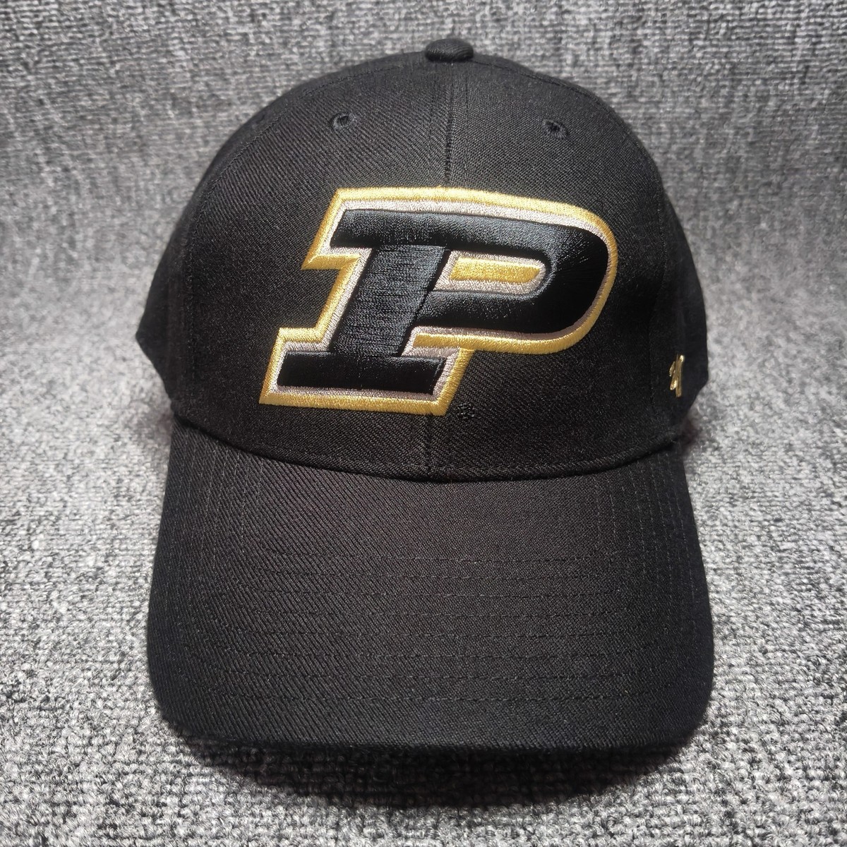 Purdue Boilermakers '47 Brand Black Snapback Hat Cap NCAA OSFA