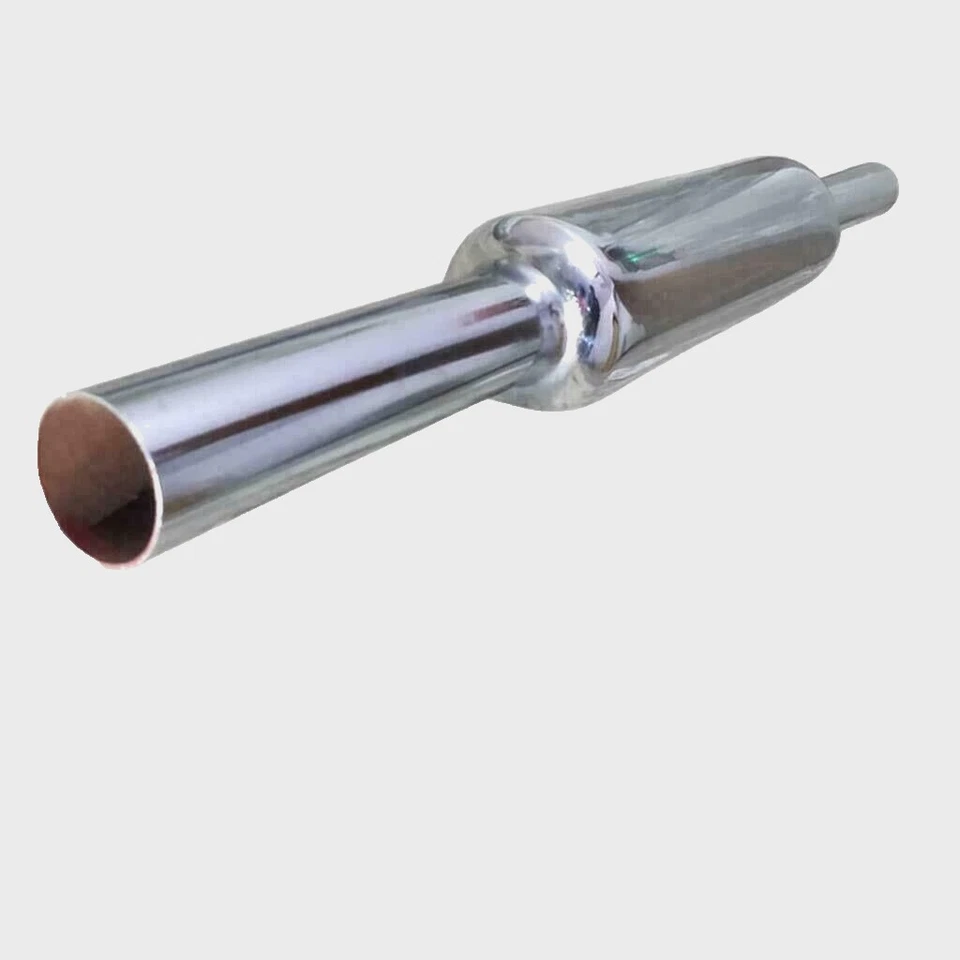 Für Royal Enfield Klassisch 350cc 500cc Chrom Kurz Flasche Leer Auspuff Silencer - Bild 2 von 4