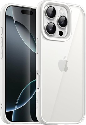 JETech Hülle für iPhone 16 Pro 6,3 Zoll Stoßfest TPU Anti-Kratzer Transparent