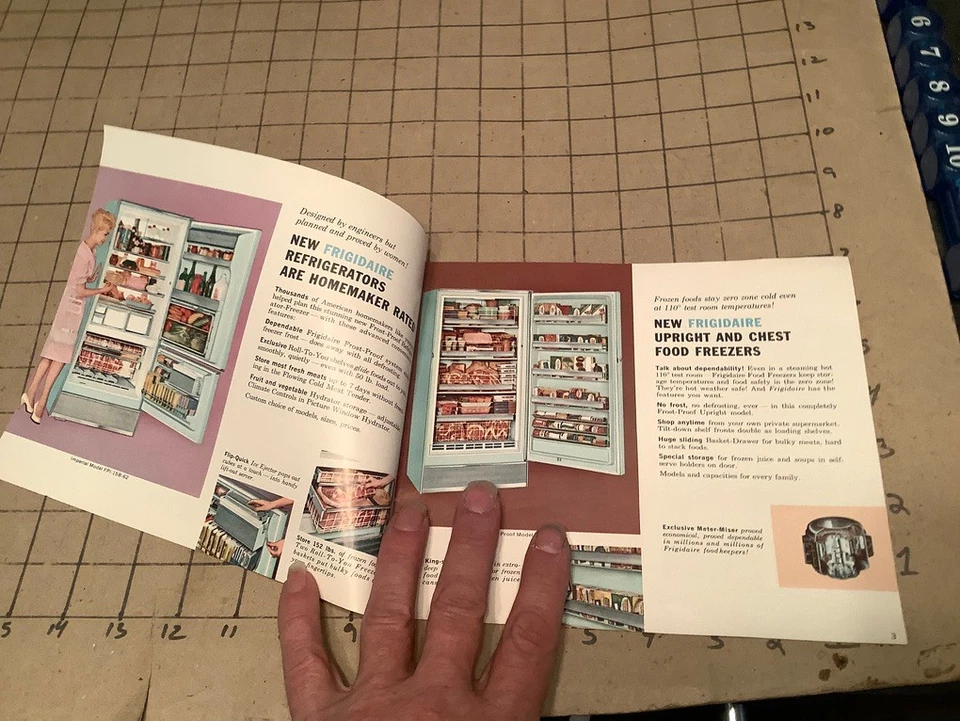 Electrodomésticos Frigidaire 1962 nuevos - rosa y azul - ¡GUAU!! Foto 2 de 4