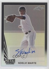 2020 Leaf Metal Draft 1990 Black Rainbow 7/15 Noelvi Marte #LA-NM1 Auto uk2