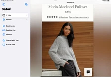 Jenni Kayne NWT St Moritz Sweater, Size Small, Chunky knit