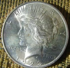 1923 Silver Peace Dollar BU
