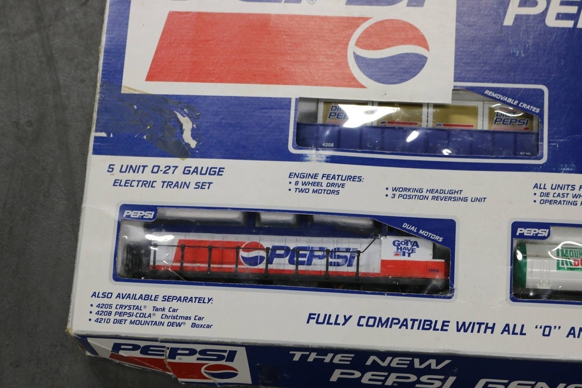 K-Line Pepsi Generation 1994 O-27 Gauge 5 Unit Train Set LN