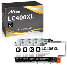 LC 406XL LC-406 Extra Capacity Ink Cartridges Compatible for Brother Printer Lot