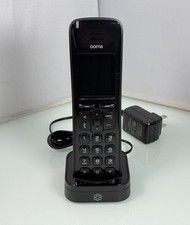 Ooma Phone HD3 Replacement Handset  Charger Only, Black 110-0154-200 NO BATTERY