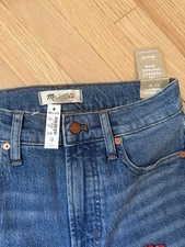 Madewell The Perfect Vintage Jeans Women Size 26 Medium Wash Denim Mid Rise NWT