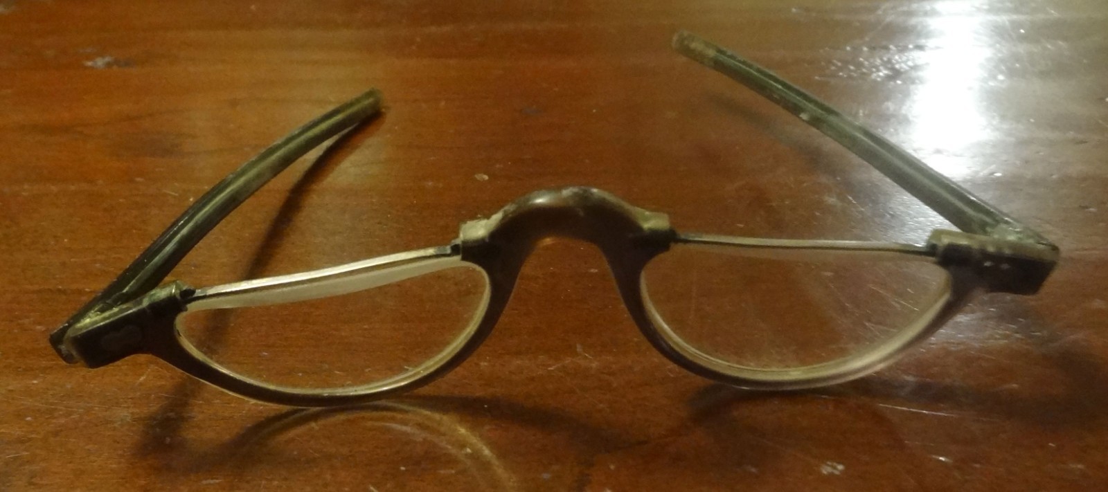 vintage 1950s half moon eye glasses Cat Eye frames - image 7