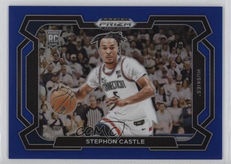2024-25 Panini Prizm Draft Picks Blue Variations 119/199 Stephon Castle #17 16wc