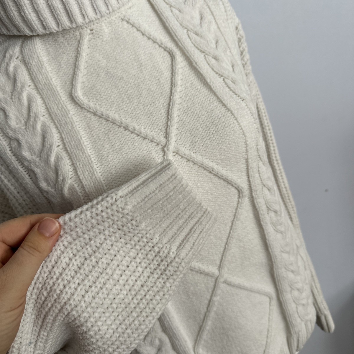 Select + Trend Sweater Women's S White TurtleneckPreppy Casual View 2