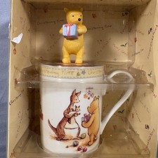 ROYAL DOULTON WINNIE POOH CHRISTENING TIME MUG FIGURINE NIB