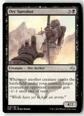 #78 - Orc Sureshot - Uncommon WB2 U Lightly played
