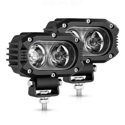 2x 4Zoll LED Arbeitsscheinwerfer Spotlicht Nebellicht SUV Truck Offroad LKW Boot