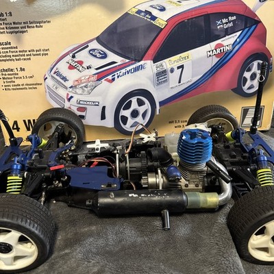  Carson 1:8 4wd Ford Focus WRC 3,5ccm Force Motor Inkl Acoms Hayabusa