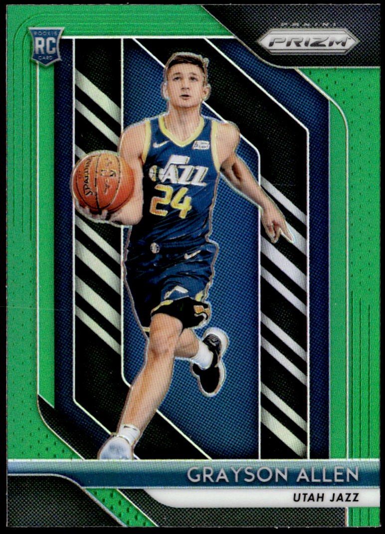 2018-19 Panini Prizm #123 Grayson Allen Prizms Green Rookie E1
