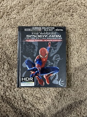 The Amazing Spider-Man+ Spider-Man2(4K+ Blu-Ray+dig) New Sealed,W/diga Book,nice