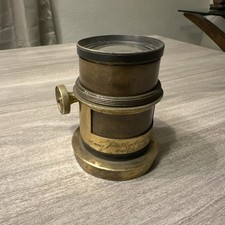 J.H Dallmeyer 12x10 Rapid Rectilinear Brass Lens Made In London