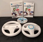New ListingMario Kart Wii (Nintendo 2008) With (2) Two Steering Wheels