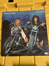 Cheap Trick IN COLOR signed ROBIN ZANDER  R NIELSEN Vinyl Autographed JSA