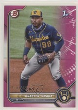 2022 Bowman Prospects Fuchsia Border 119/299 Branlyn Jaraba #BP-15 0r9p