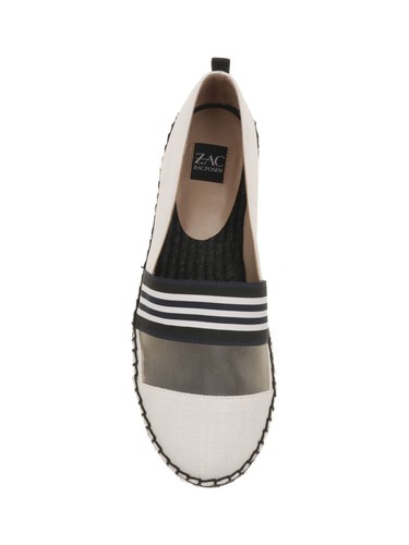 ZAC ZAC POSEN Womens White Ribbon Mesh Vida Platform Slip On Shoes 6 M - Picture 7 of 11