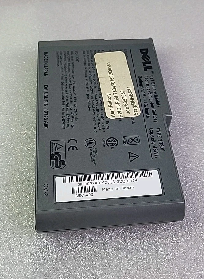 Batería original para computadora portátil Dell 3R305 para Dell Latitude D520 D500 D600 D610 gris  Foto 4 de 4