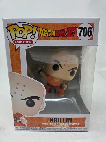 Funko Pop Dragonball Z Krillin with Destructo Disc Vinyl Figure #706