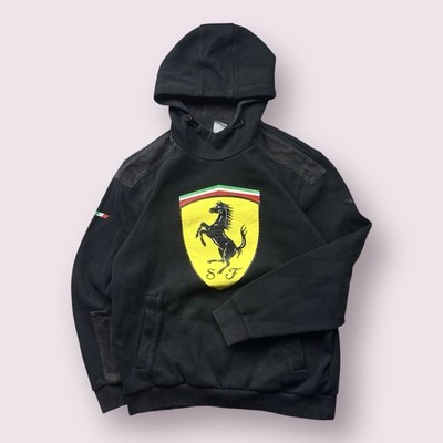 Men s Ferrari Puma F1 Formula One Scuba Hoodie Sz L Black