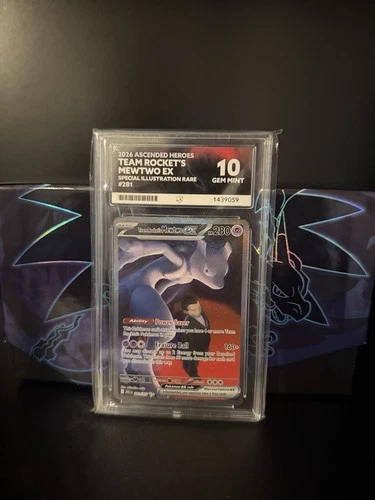 Team Rocket's Mewtwo ex 281 Ascended Heroes 2026 SIR - Graded ACE 10