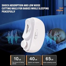 Electric Automatic Nail Clippers With Light Trimmer Nail Cutter Manicure