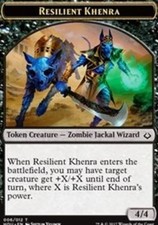 4x Resilient Khenra Token (006/012) MTG Hour of Devastation NM Magic Regular