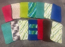 Large Lot of 14 For Resale Or Use Washable Cotton Wet Mop or Sweeper Pads