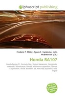Frederic P. Miller (U. A.) | Honda RA107 | Taschenbuch | Englisch (2026)