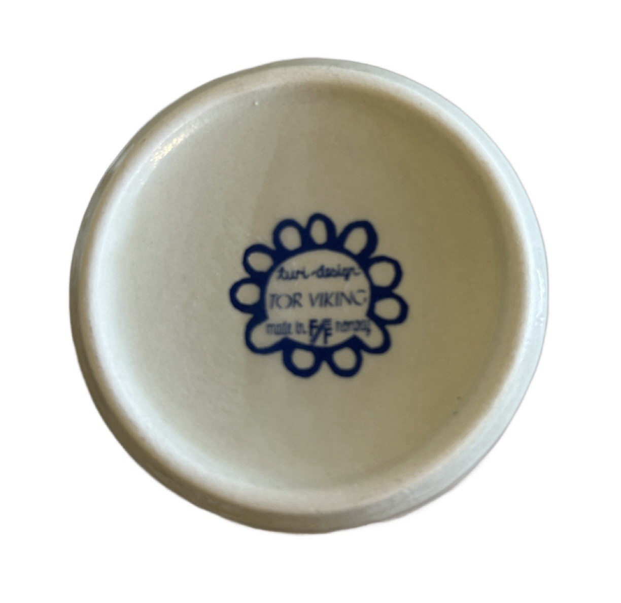 Tor Viking Figgjo Sugar Bowl - Turi Design Blue Norway MCM Scandinavian