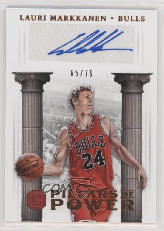 2017 Panini Cornerstones Bronze 5/75 Lauri Markkanen #PP-LMK Rookie Auto RC 1u0