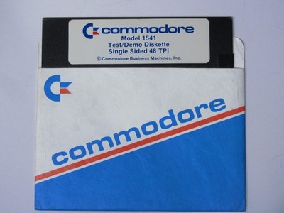 Vintage COMMODORE C 64 1541 DEMO TEST FLOPPY DISK DISKETTE
