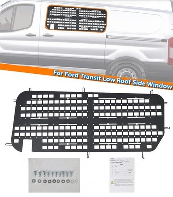 Van Window Safety Screens for Ford Transit Low Roof Side Door  Molle Panel