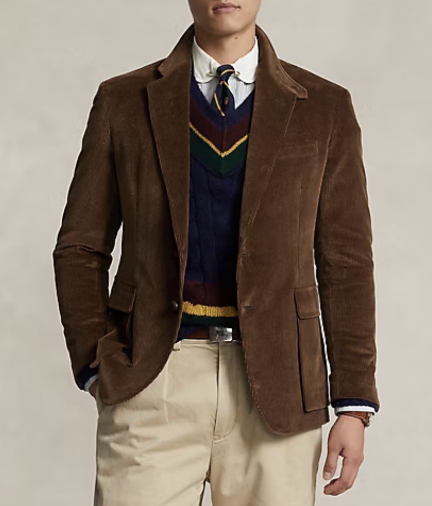 Ralph Lauren ダークブラウン ジャケット NWT$698 Polo Ralph Lauren The RL67 Corduroy Jacket Brown Men Size