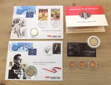 Coins Monaco €2 Prince Rainier III, Prince Albert II, 1, 2, 5 Cent Numis Letter